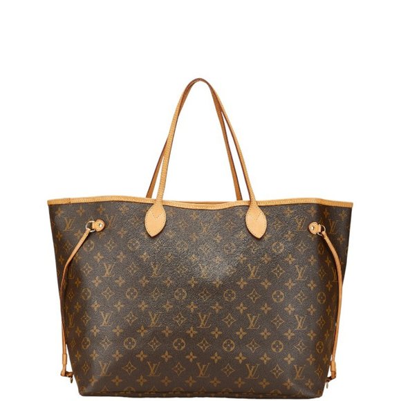 Louis Vuitton Monogram Neverfull GM Tote Bag/Shoulder Bag M40157 Brown Leathe... - Picture 1 of 13